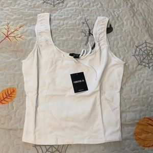 NWT White crop tank size M
